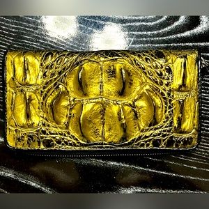 Brand new genuine crocodile clutch wallet. One if a kind!